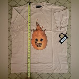 drewhouse Dusty Rose Flame SS T-shirt L NWT